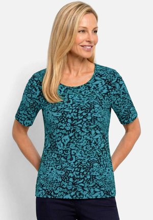 GOLDNER, SHIRT - Bluse - turquoise   navy   patterned