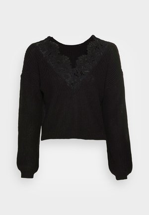 ONLY Petite ONLXENIA - Striktrøje - black
