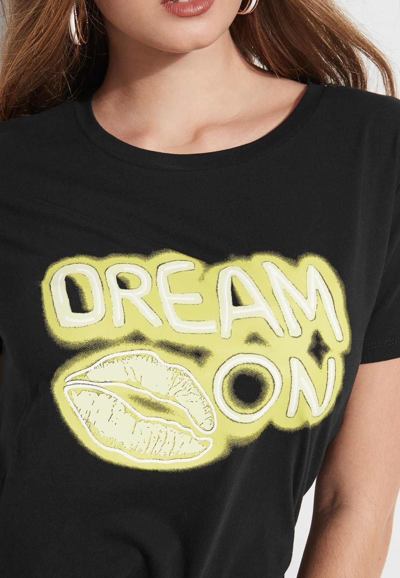 neon guess shirt
