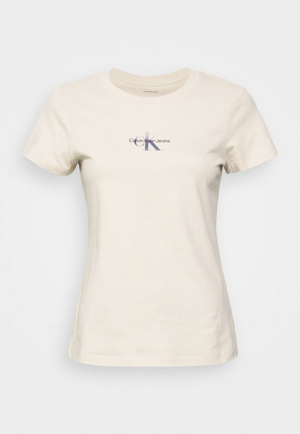 GRADIENT MONOLOGO SLIM TEE - Basic T-shirt - brazilian sand4