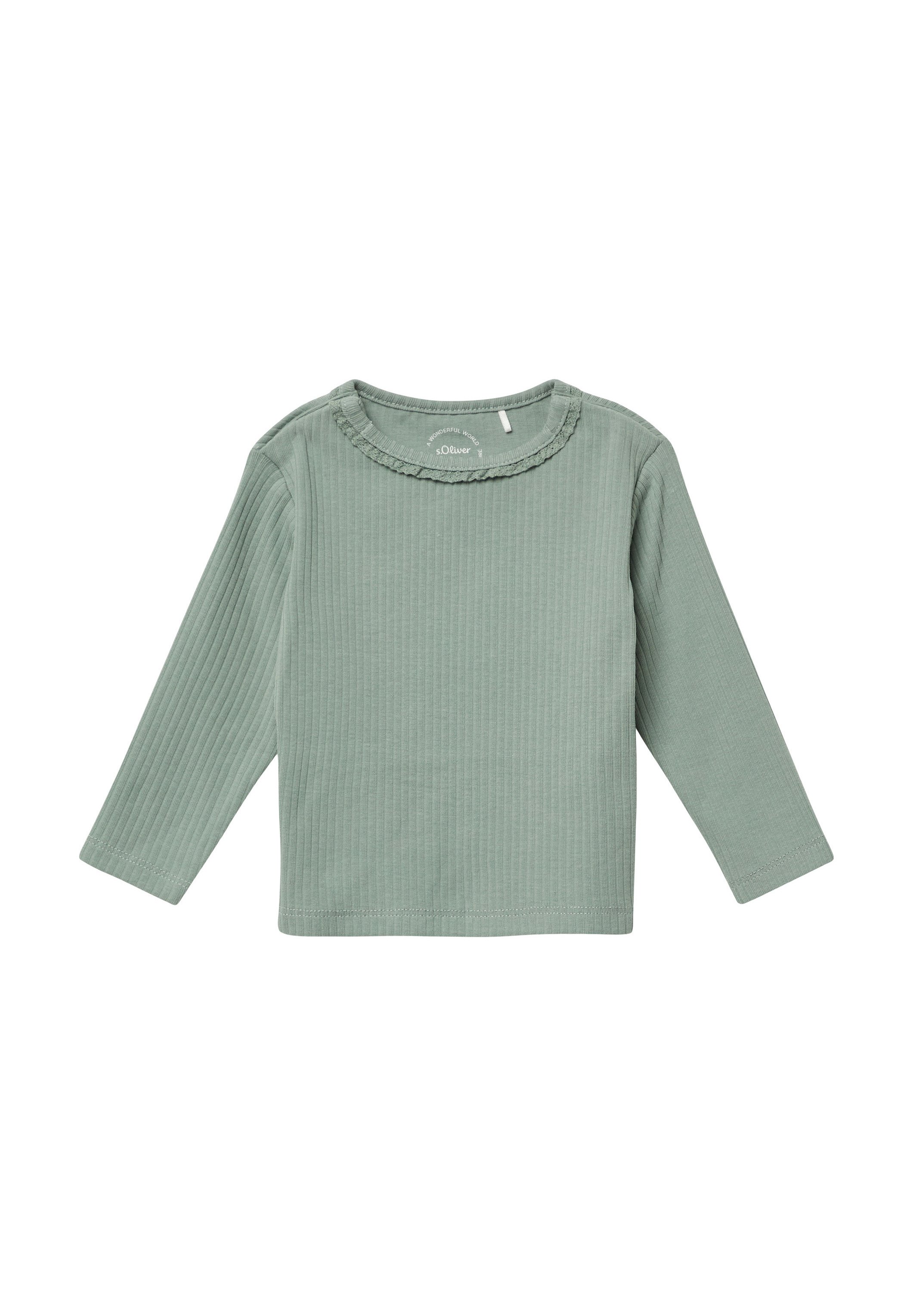 S.Oliver Jungen Langarmshirt – Gestreift, Mit Druckknöpfen An Den Seiten, Regular Fit, Baumwolle