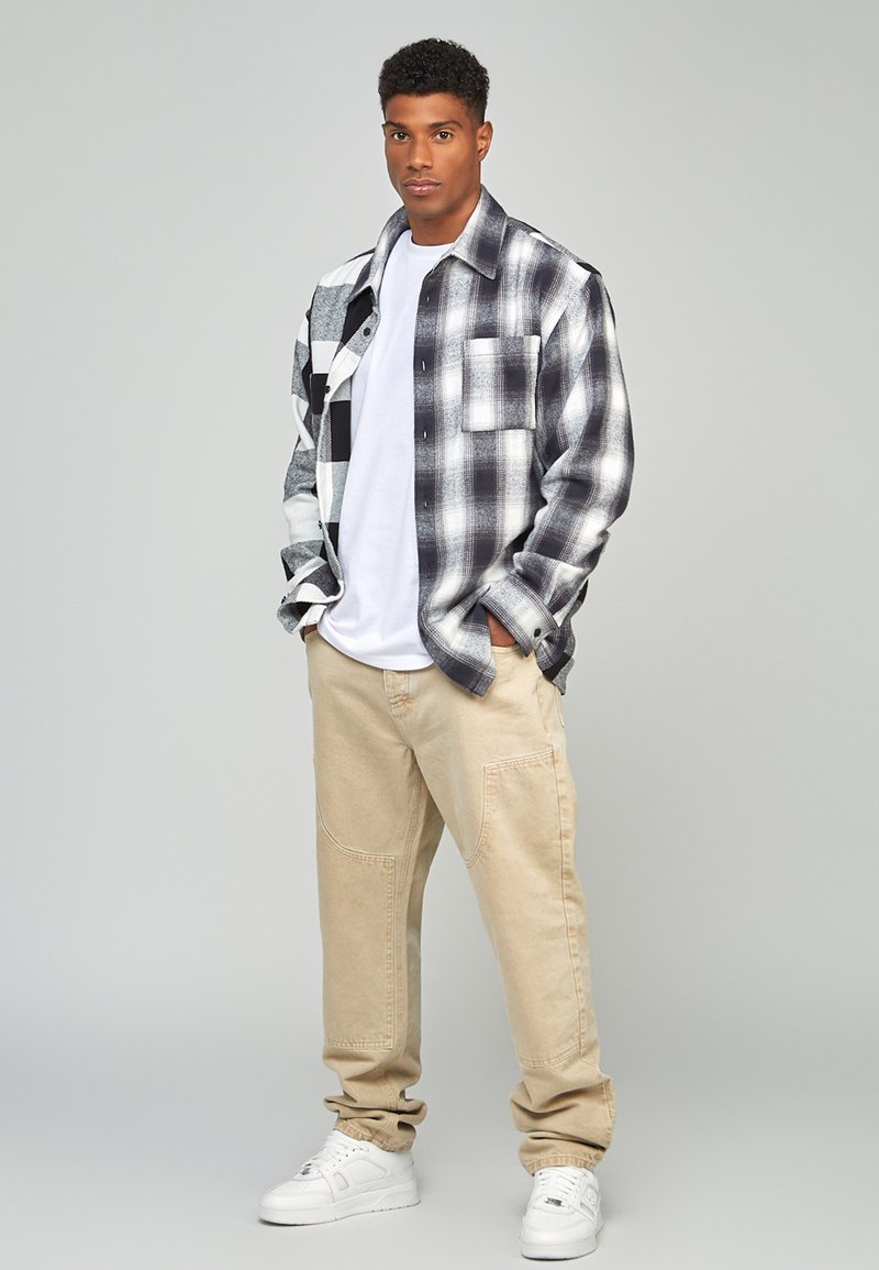 SikSilk Relaxed fit jeans beige SikSilk Relaxed fit jeans beige