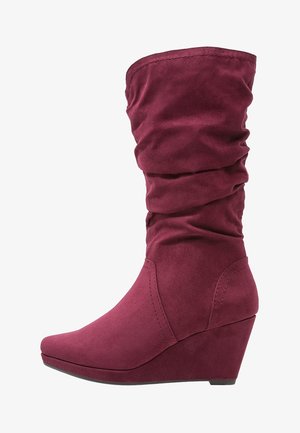 Tamaris, Bottes compensées - bordeaux