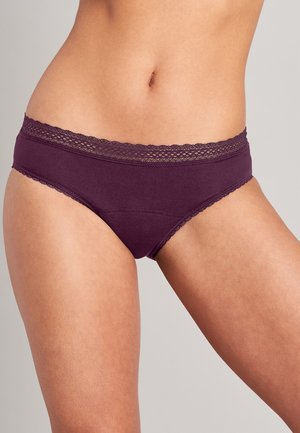 Schiesser PERIOD PANTY 2 PACK - Slip - schwarz, pflaume
