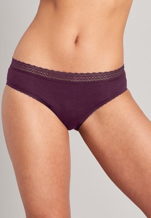 PERIOD PANTY 2 PACK - Klasični kroj - schwarz, pflaume