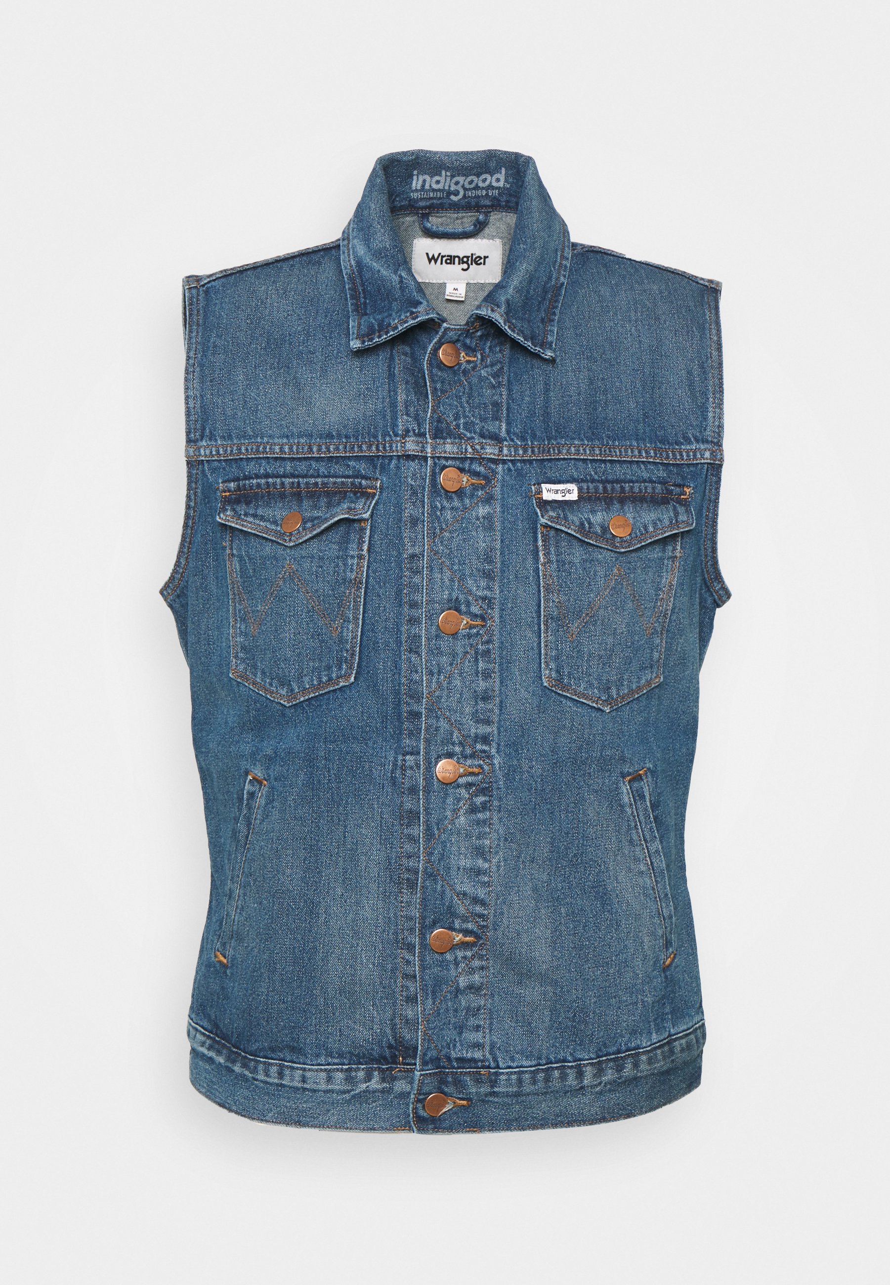 Wrangler VEST - Waistcoat - lite blue 