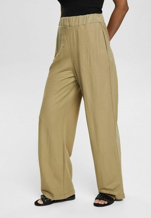 Trousers - khaki green