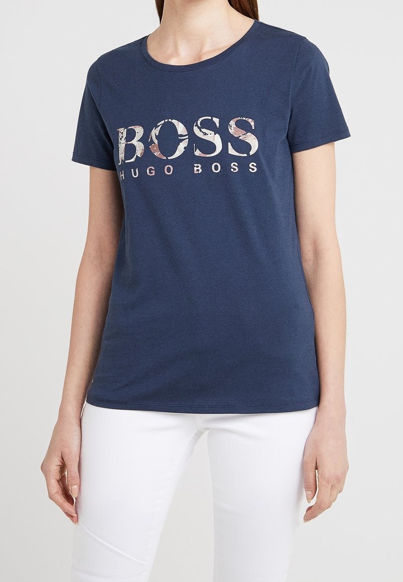 BOSS CASUAL T-shirt med print - blue