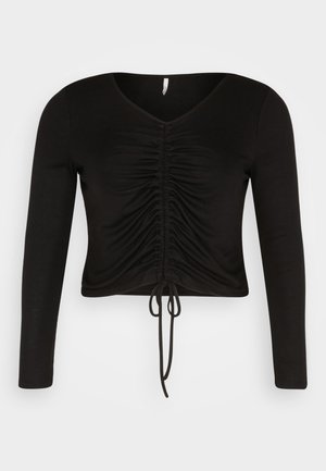 ONLY Curve Pikkade varrukatega topp - black