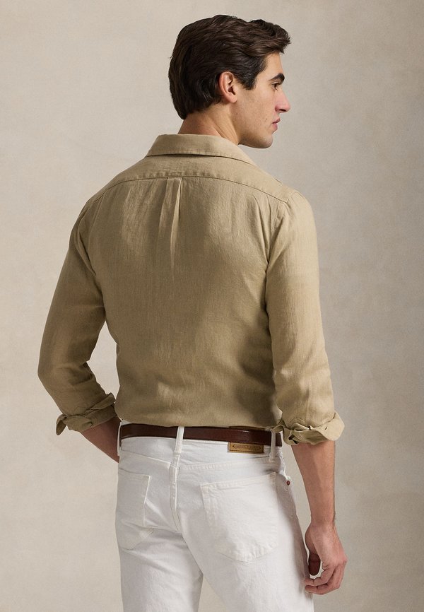 CUSTOM FIT LINEN SHIRT - Shirt - coastal beige3