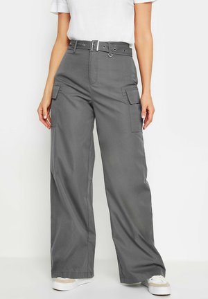 Long Tall Sally BELTED - Cargo trousers - grey