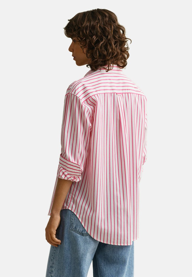 GANT REL CLASSIC STRIPED - Košilová halenka - bright fuschia