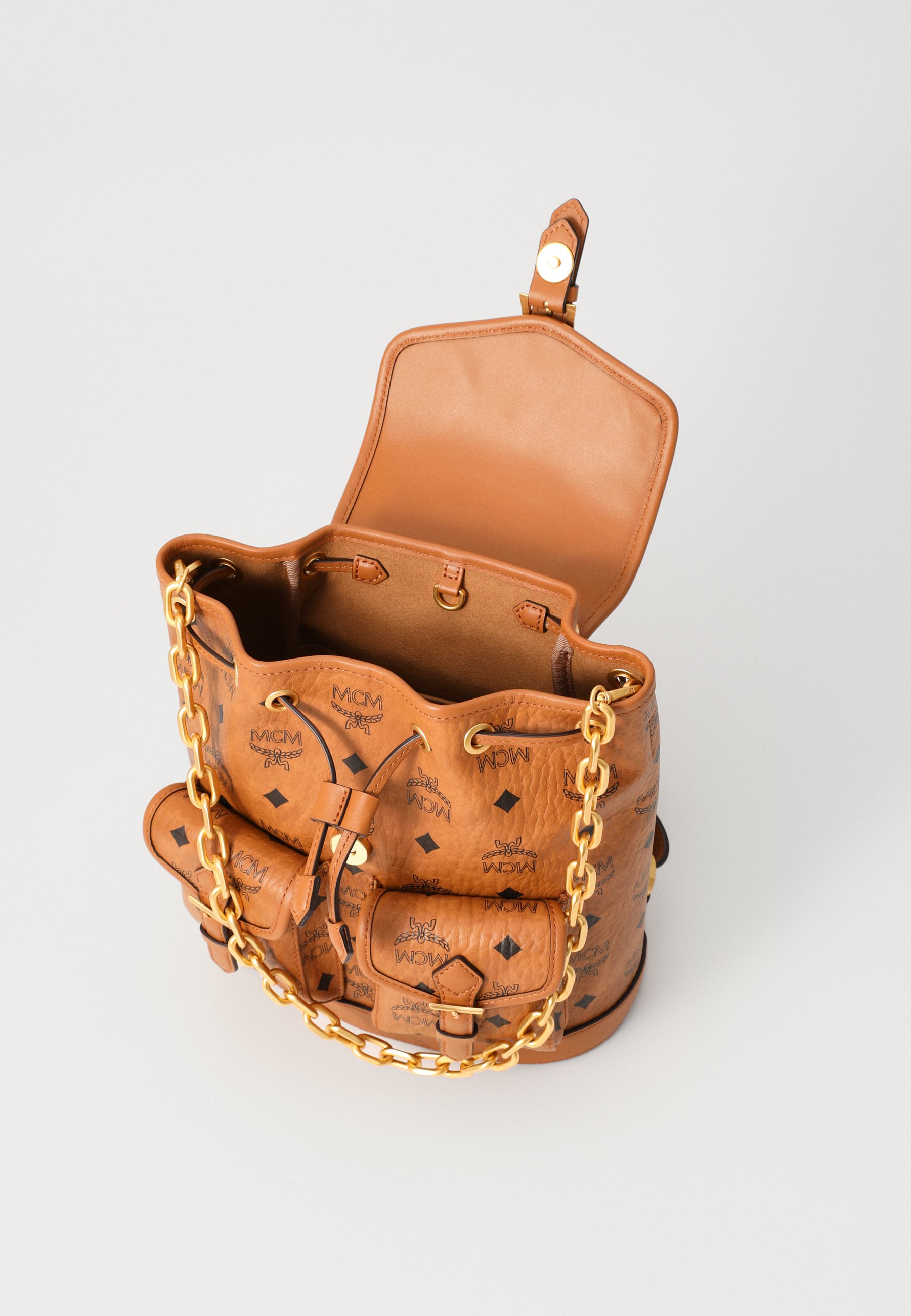 MCM AREN BACKPACK - Rucksack - cognac - Zalando
