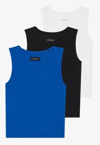 3 PACK - Top - black/off-white/blue