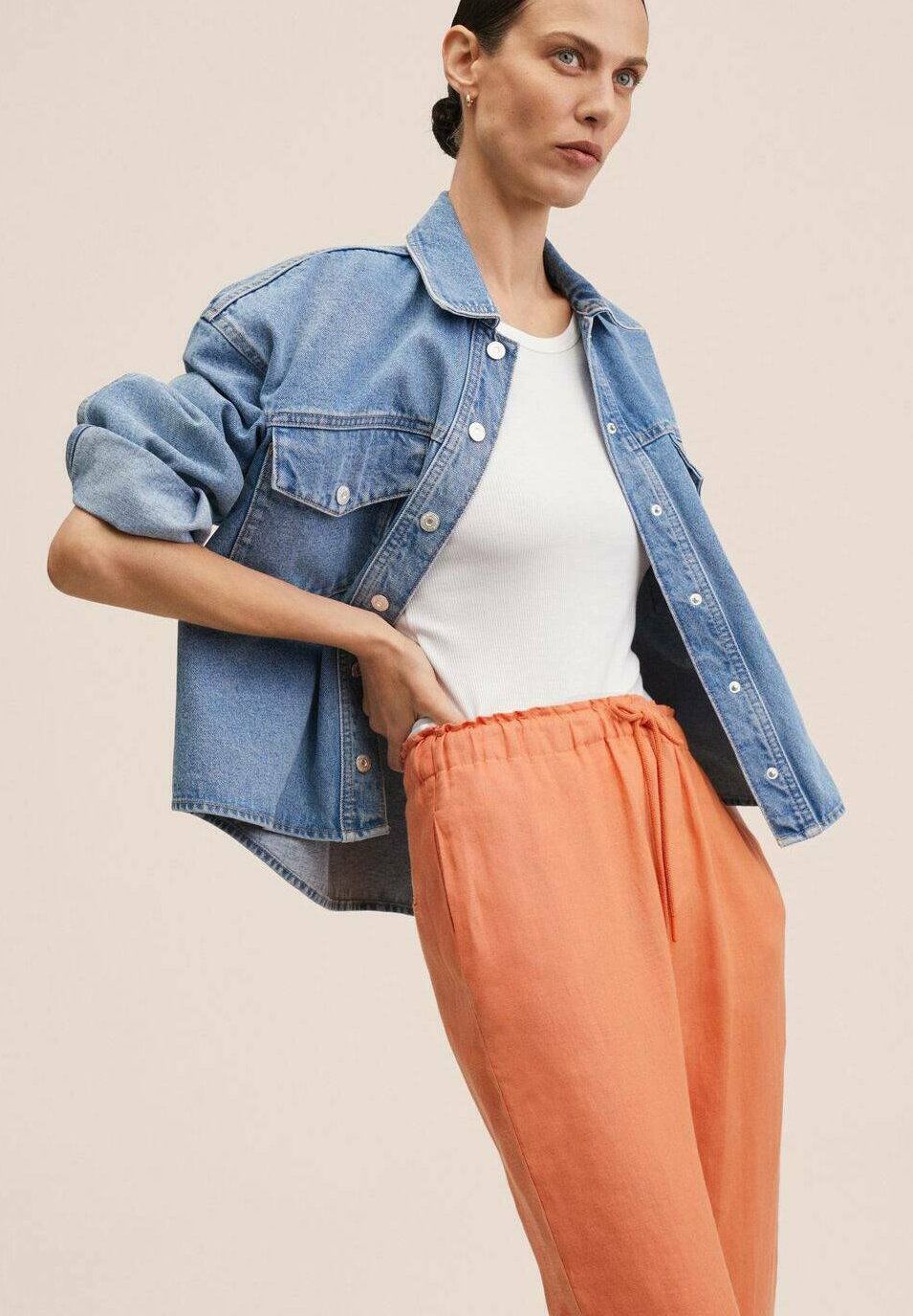 Mango Pantalones - clementine/naranja - Zalando.es