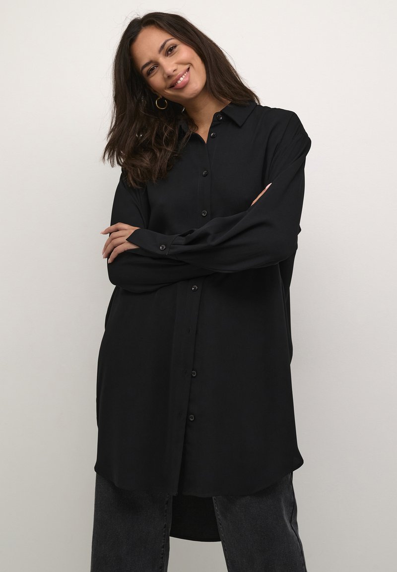 Kaffe ILLIS - Gombos blúz - black deep