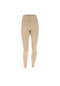 Freddy PUSH UP SUPERSKINNY VITA ALTA CON ZIP - Leggings - beige