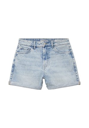 BONOBO Jeans, BONOBO JEANS BONOBO HOCHGESCHNITTENE MOM-SHORTS AUS JEANS - Farkkushortsit - denim snow bleu