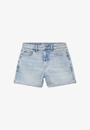 BONOBO Jeans, BONOBO JEANS BONOBO HOCHGESCHNITTENE MOM-SHORTS AUS JEANS - Farkkushortsit - denim snow bleu