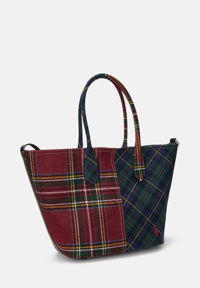 Polo Ralph Lauren PATCHWORK WOOL MEDIUM BELLPORT TOTE - Kabelka - red multi