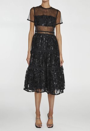 PANELLED SKATER  - Cocktailkjole / festkjole - black