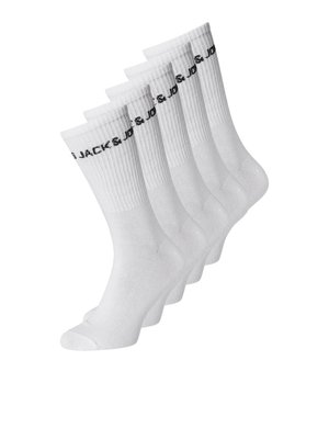 BASIC LOGO 5 PACK  - Kojinės - white