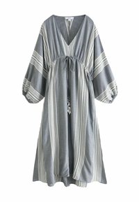 Next - LONG SLEEVE COVER UP - Maxi dress - white blue Thumbnail Image 1