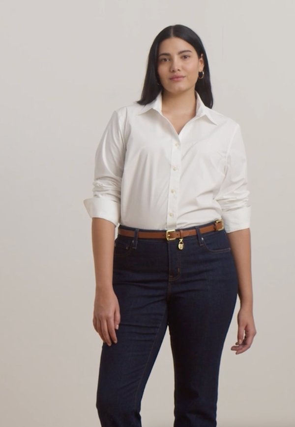 NO IRON STRETCH COTTON SHIRT - Button-down blouse3
