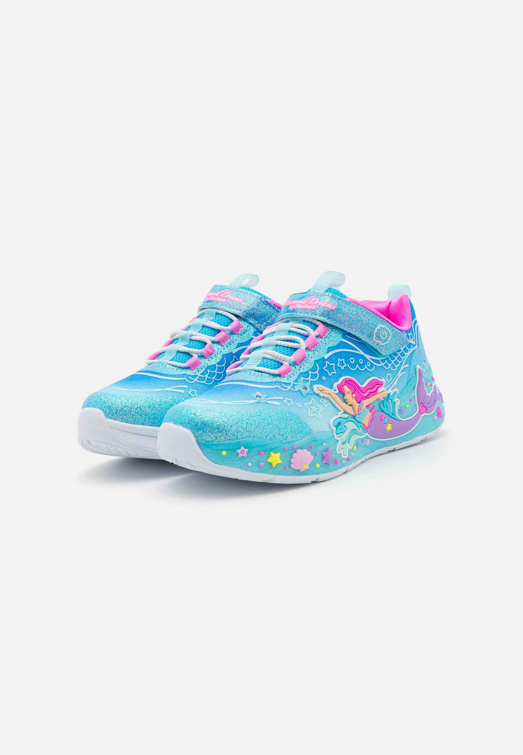 Skechers MERMAID DREAMS - Sneakers low - blue sparkle/multi