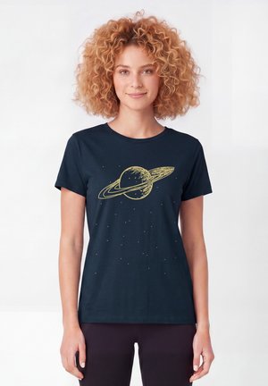 watapparel, SATURN - T-shirt imprimé - french navy