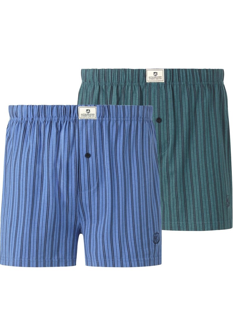 Jan Vanderstorm 2ER PACK THURE - Boxershorts - blau petrol