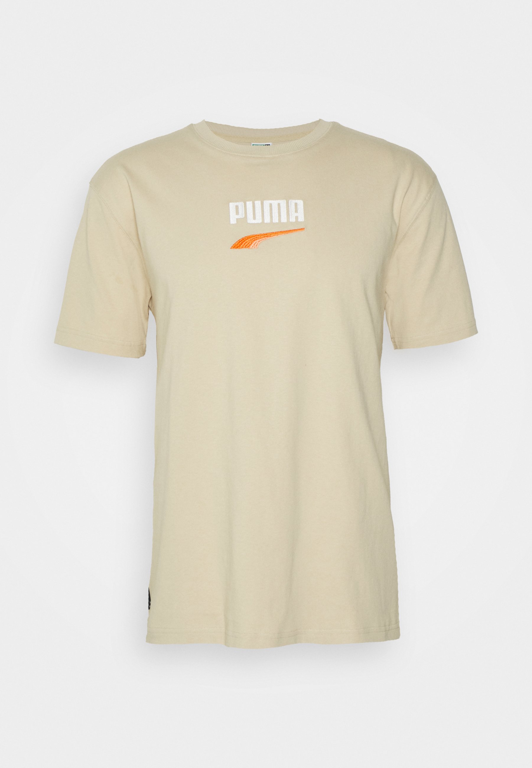 Puma DOWNTOWN LOGO TEE - Triko s potiskem - granola