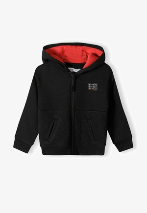MINOTI ZIP THROUGH HOODIE - Užtrauktuku užsegamas treningas - black