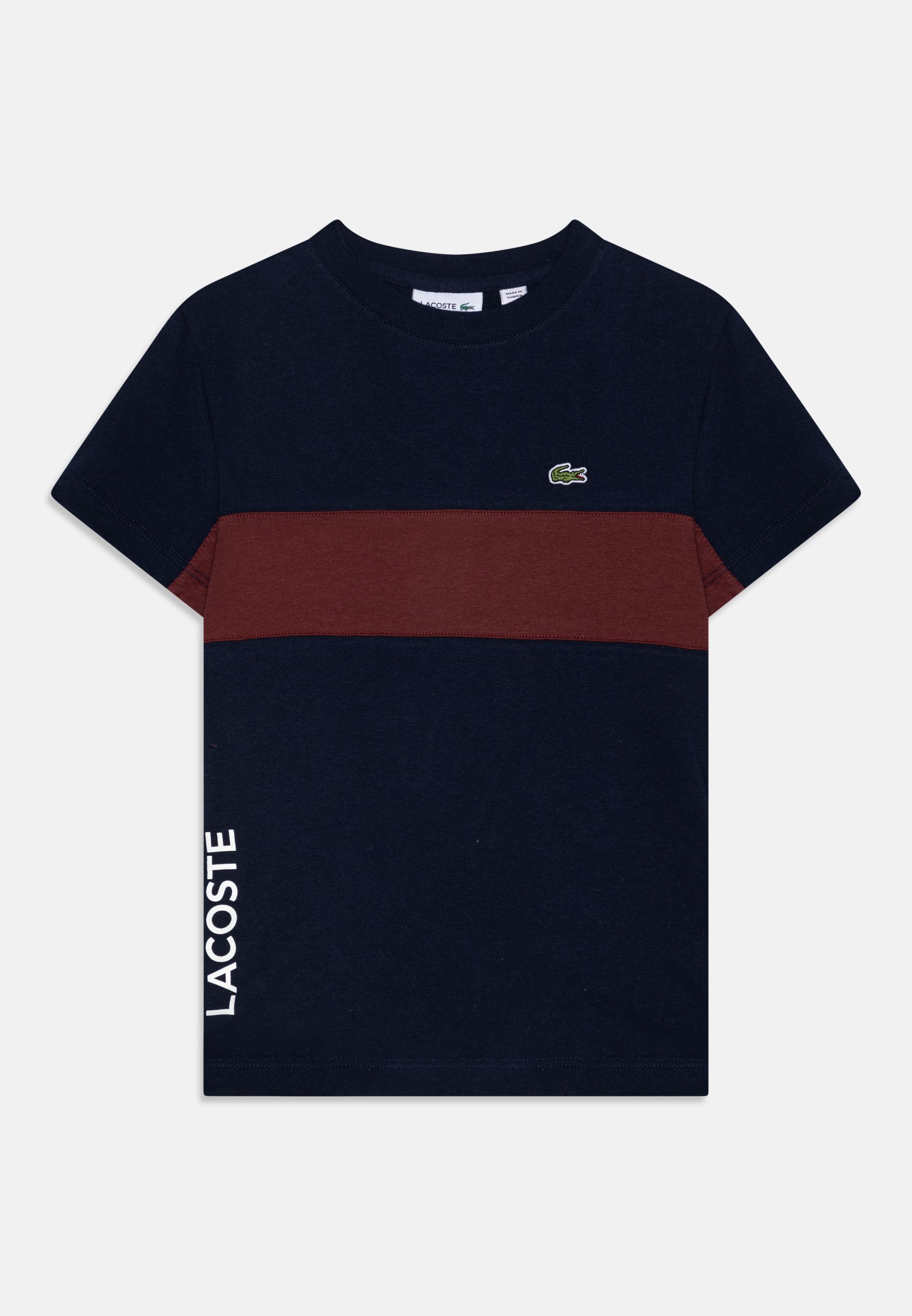 Lacoste TEE COLOR BLOCK UNISEX Print T-shirt navy blue