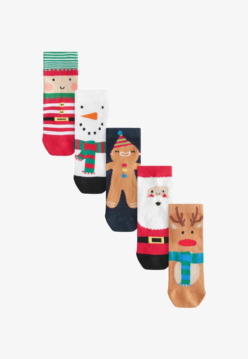 Next RICH CHRISTMAS 5 PACK - REGULAR FIT - Ponožky - santa reindeer snowman