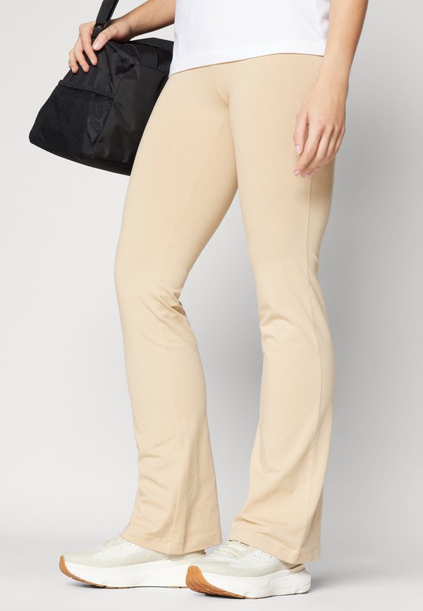 ICONS HIGH WAIST FLARE LEGGINGS - Leggings - tan3