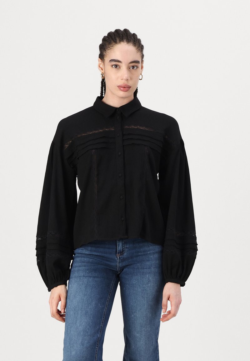 Vivian Button Down Shirt - Black