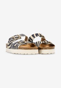 Bosanova CON HEBILLAS - Sandalias planas - cebra