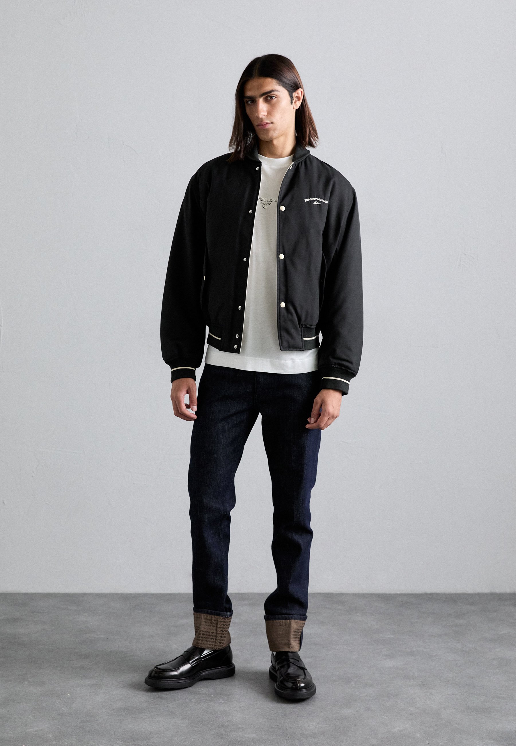 ジャケット・アウター EMPORIO ARMANI 25SS BLOUSON JACKET Emporio Armani BLOUSON JACKET - Leather jacket - dark navy