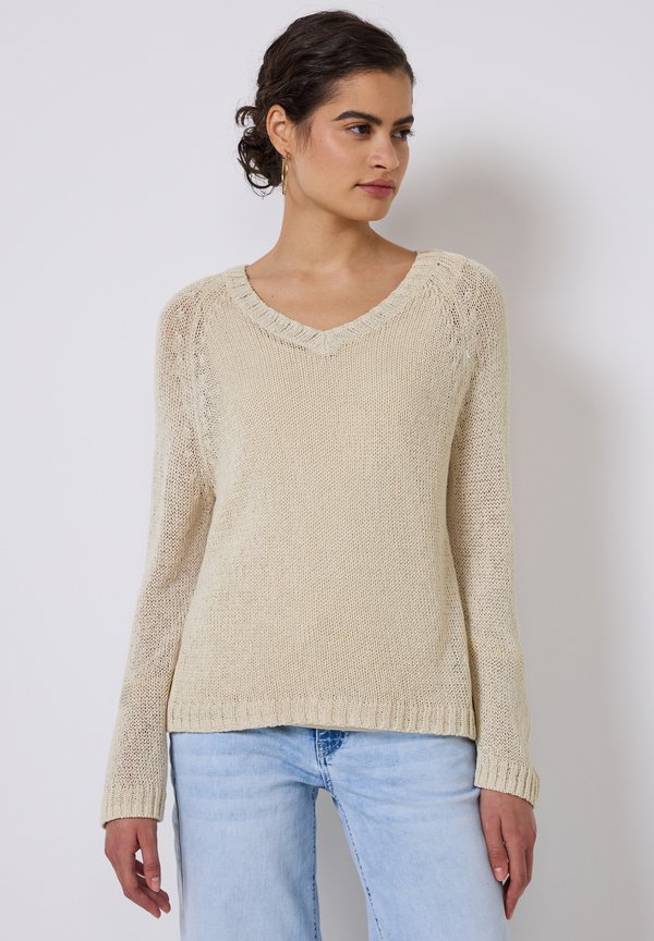 Strickpullover - beige