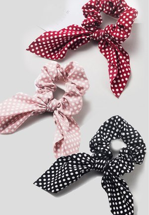 3 PACK - Haar-Styling-Accessoires - red/rose/black