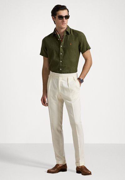 Polo Ralph Lauren CUSTOM FIT LINEN SHIRT - Chemise - new olive