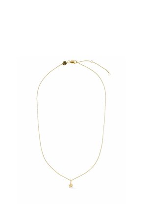 Finom aranylánc nyaklánc kis csillag alakú medállal és egy ráhúzható láncos karabinerrel.