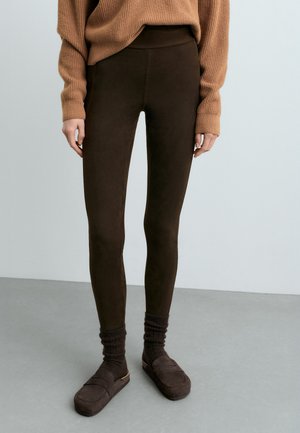 OYSHO, Legging (type pantalon) - dark chocolate