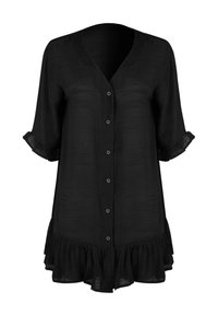 Cupshe EFFORTLESSLY CHIC BUTTON-DOWN DRESS - Blusenkleid - black