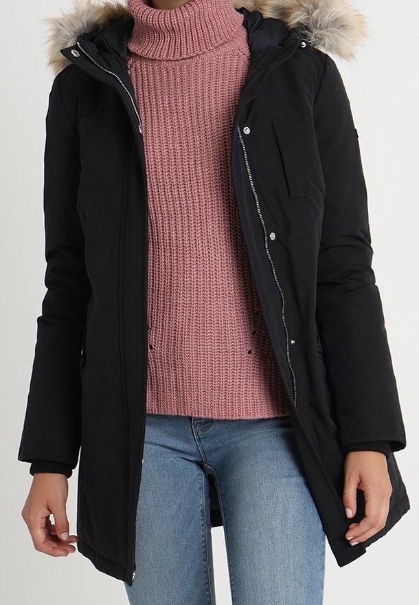 Tommy Jeans Abrigo de plumas - black