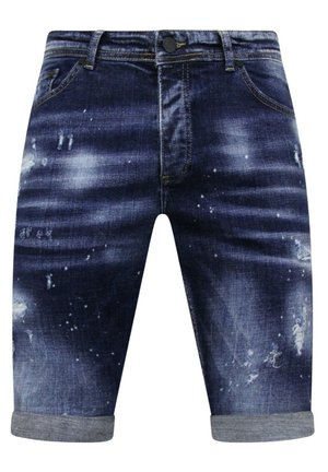 Local Fanatic PAINT SPLATTER STOASHED  - Jeansshort - blauw