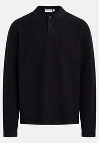 GUSTAVO BOXY FIT - Μπλούζα με μακριά μανίκια - black