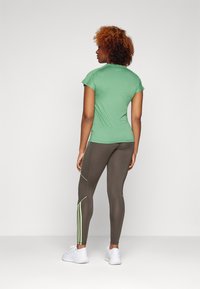 adidas Performance HYPERGLAM FULL LENGTH LEGGING - Tights - shadow olive/green spark