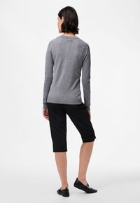 Pieces PCNORA O NECK CARDIGAN - Vesta na kopčanje - medium grey melange